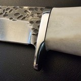 Custom Caribou Creek Knives HHandmade Fixed Blade – Hammered Finish - Image 4 of 8