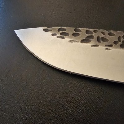 Custom Caribou Creek Knives HHandmade Fixed Blade – Hammered Finish - Image 5 of 8