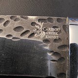 Custom Caribou Creek Knives HHandmade Fixed Blade – Hammered Finish - Image 2 of 8