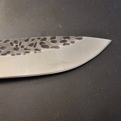 Custom Caribou Creek Knives HHandmade Fixed Blade – Hammered Finish - Image 7 of 8