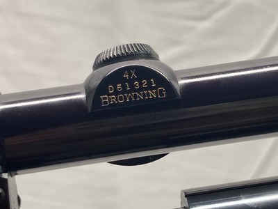 BROWNINGT BOLT22 LONG RIFLEWITH BROWNING 4X SCOPE - Image 16 of 19