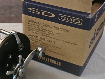 Okuma SD 30D Line Counter Fishing Reel with Box Fishing Reel - Image 3 of 4