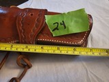 Boss Leather Western Toolled Leather Single Action Holster - Image 7 of 9