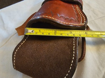 Boss Leather Western Toolled Leather Single Action Holster - Image 8 of 9