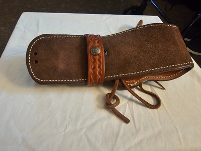 Boss Leather Western Toolled Leather Single Action Holster - Image 9 of 9