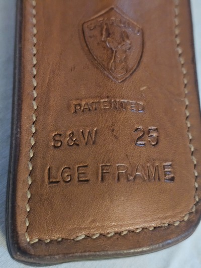 Safariland Vintage Leather Revolver Holster - S&W Large Frame / Model 25 - Image 3 of 5