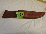Beretta Leather Knife Sheath for Fixed Blade Hunting Knife - Image 2 of 5