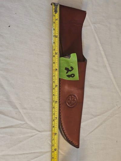 Beretta Leather Knife Sheath for Fixed Blade Hunting Knife - Image 4 of 5