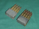 192 rounds 30-06 in Garand clips/bandoliers/ammo can - 1 of 2