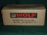 Wolf 7.62 x 51 / 308 Winchester Steel Case