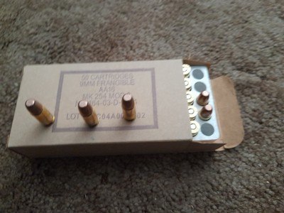 AA16 MK 254 MOD 0 9mm 90gr Frangible US - Image 2 of 2