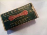 Remington Kleanbore Arms Company .44 S&W Russian full box of 50 C.F. Cartridge
