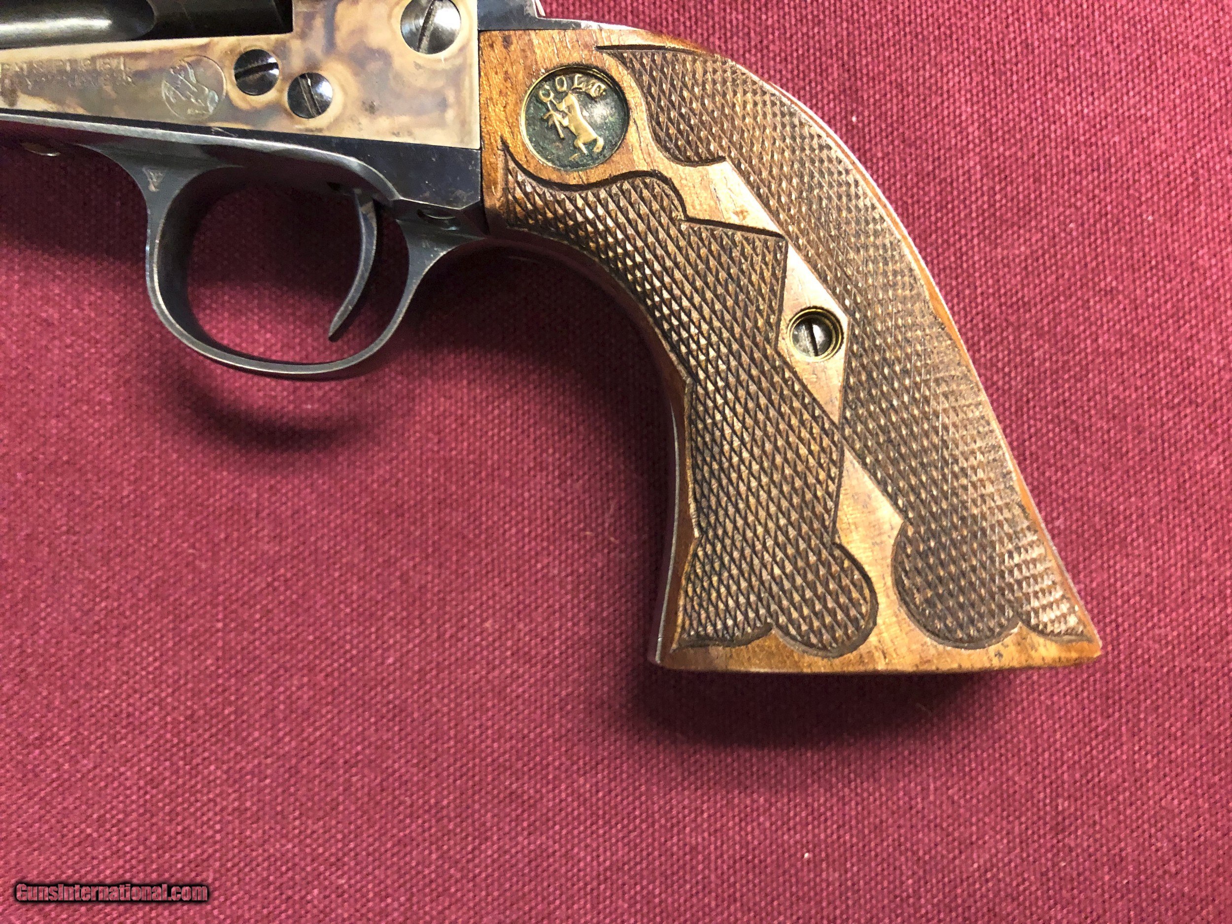 High Condition Colt Saa With Walnut Fleur De Lis Grips 7315