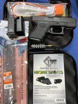 GLOCK 26 G26 BABY GLOCK CUSTOM LETTERS NIGHT SIGHTS31 ROUND MAGAZINE - 5 of 7