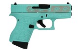 GLOCK G43 Tiffany Blue & Rose Engraved - 1 of 1