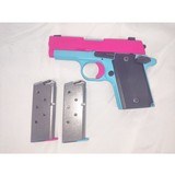 SIG SAUER P938 Custom Blue/Pink w/1 Blue Mag, 1 Pink Mag, Box, Holster - 4 of 5