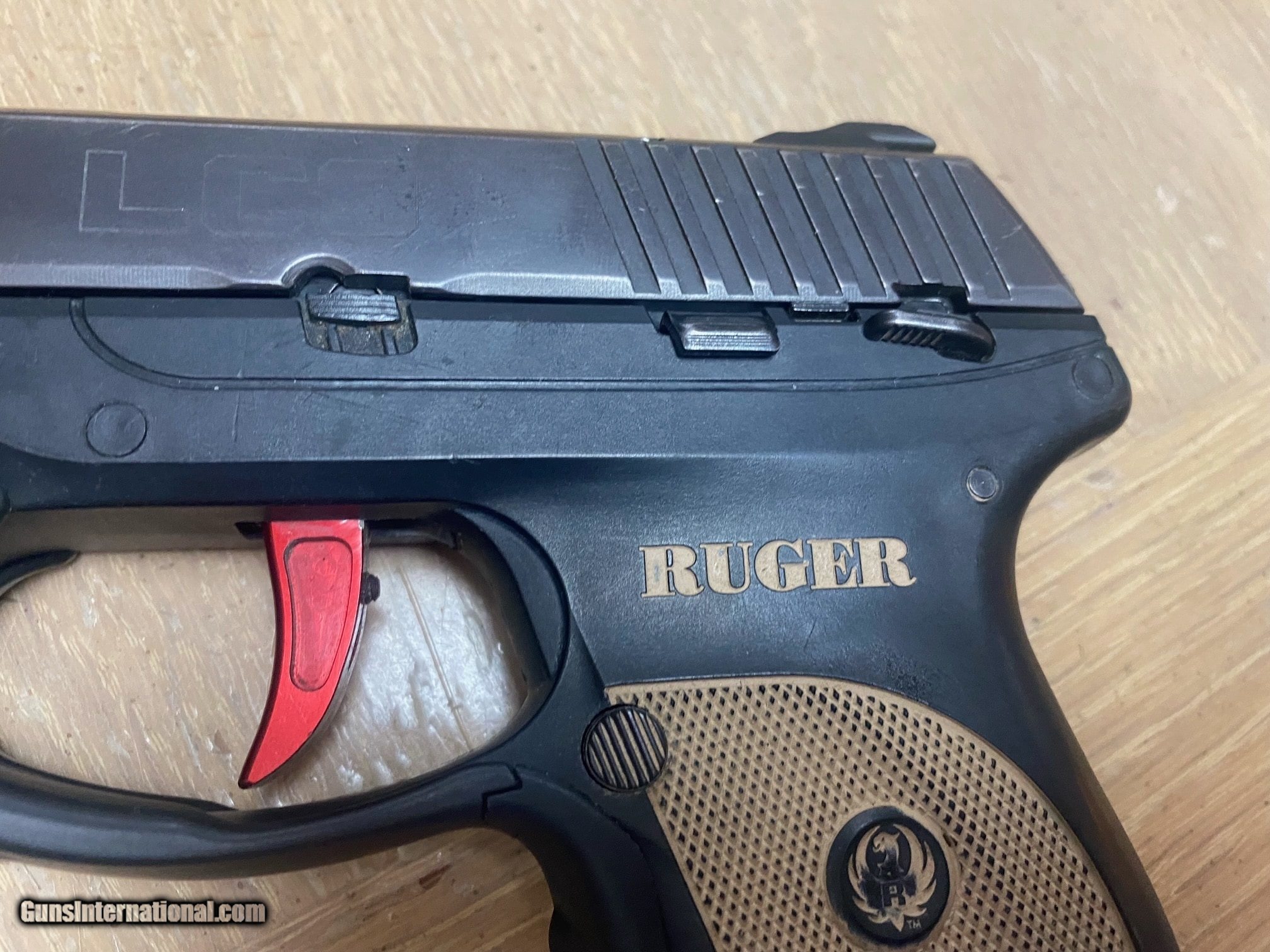 Ruger Lc9 Wcrimson Trace Laser Fde Grip And Custom Red Trigger 8913