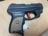 RUGER lc9 w/Crimson Trace Laser, FDE Grip & Custom Red Trigger - 6 of 7