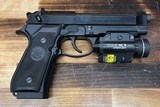 BERETTA 96A1 With TLR-2 Stream Light, Drop Leg Holster, & 3 Mags - 1 of 3