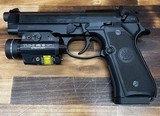 BERETTA 96A1 With TLR-2 Stream Light, Drop Leg Holster, & 3 Mags - 2 of 3