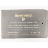 BROWNING Model 1955 w/Original Box/Registration/Manuals, 2 Magazines, 1962 Build Date - 7 of 7