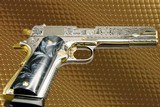 CHARLES DALY - 24K Gold Plated 1911 - MAYAN AZTEC Engraved - 5 of 7