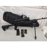 RUGER Mini-14 Tactical w/Folding Stock, Scope, Red Dot, Laser, Bipod, 4 Mags, Soft Case - 6 of 7