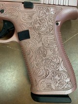 GLOCK 43X Custom Engraved Glock & Roses Handgun 3.41 Barrel - 5 of 7