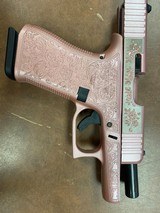 GLOCK 43X Custom Engraved Glock & Roses Handgun 3.41 Barrel - 2 of 7