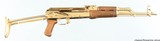 CENTURY ARMS WASR-10 AK UNDERFOLDER 24K GOLD PLATED W/ BOX, PAPERS & GOLD MAG - 1 of 7