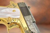 CHARLES DALY - 24K Gold & Black Chrome Plated 1911 - MAYAN AZTEC Engraved - 5 of 7