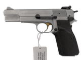 BROWNING Hi-Power Silver/Chrome w/4 Mags, Hard Case 1982 Build - 1 of 5