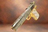 CHARLES DALY - 24K Gold & Black Chrome Plated 1911 - MAYAN AZTEC Engraved - 1 of 7
