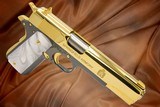 SPRINGFIELD ARMORY - 1911 Mil-Spec - 24K Gold & Black Chrome Plated - 1 of 6