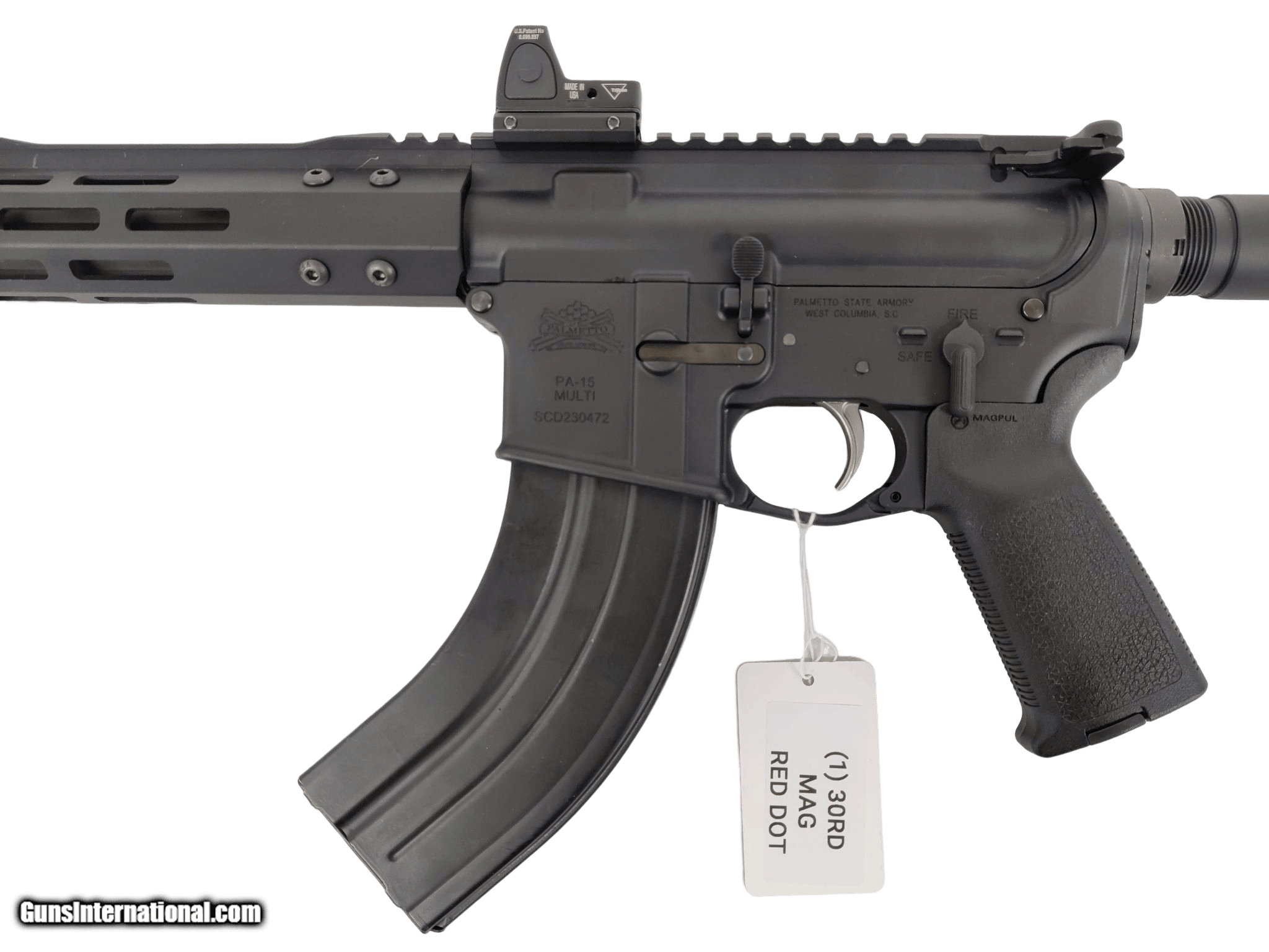 PALMETTO STATE ARMORY PSA/BCA AR15 Pistol w/Padded Buffer, 30rd Mag