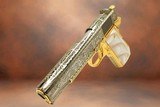 CHARLES DALY - 24K Gold & Black Chrome Plated 1911 - MAYAN AZTEC Engraved - 3 of 7