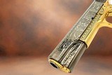 CHARLES DALY - 24K Gold & Black Chrome Plated 1911 - MAYAN AZTEC Engraved - 4 of 7