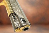 CHARLES DALY - 24K Gold & Black Chrome Plated 1911 - MAYAN AZTEC Engraved - 1 of 7