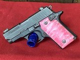 SIG SAUER p238 p 238 micro sub compact Pink grips - 1 of 7