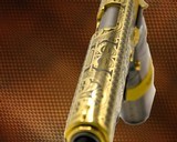 CHARLES DALY - 24K Gold & Black Chrome Plated 1911 - MAYAN AZTEC Engraved - 5 of 7