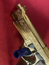 GIRSAN Regard MC Deluxe 9mm Gold Engraved Beretta 92 Clone - 6 of 7