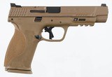 SMITH & WESSON M&P 2.0 FDE FULL SIZE W/ APEX TRIGGER, NIGHT SIGHTS, HOLSTER, & EXTRA MAGS - 1 of 7