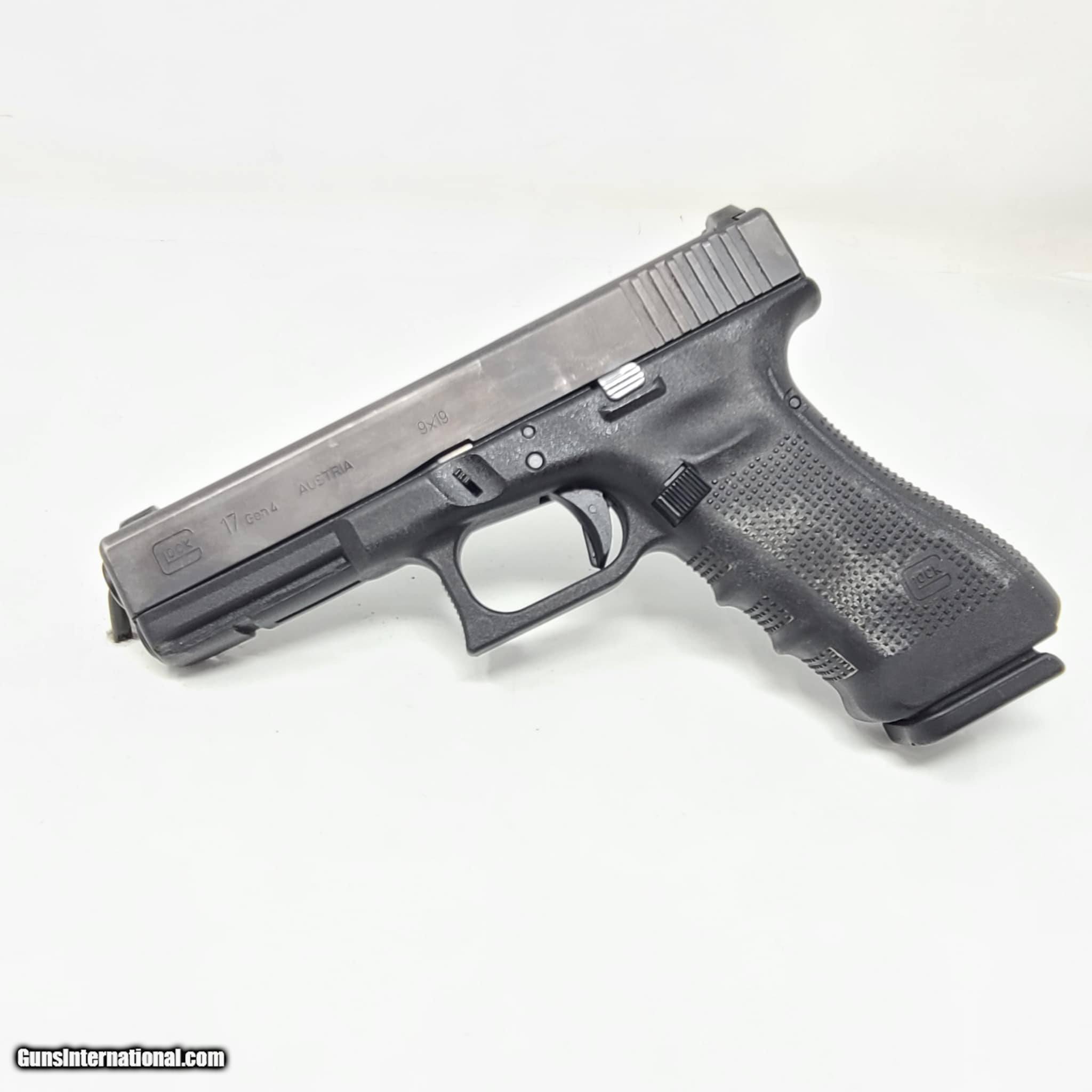 Glock 17 G17 Gen 4 9mm W 3 Mags Police Trade In 9mm Luger 9x19 Para