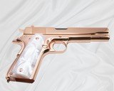 SDS IMPORTS Custom 1911 TISAS 9mm, High Polish & 18K Rose Gold Plated - 4 of 5
