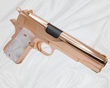 SDS IMPORTS Custom 1911 TISAS 9mm, High Polish & 18K Rose Gold Plated - 1 of 5