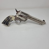 COLT single action army engraved with stag grips .45 LC - 4 of 6