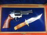 SMITH & WESSON 19-3 TEXAS RANGERS COMMEMORATIVE DISPLAY CASE & KNIFE .357 MAG - 6 of 7