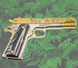 COLT CUSTOM COLT 1911, 24K GOLD, MAYAN AZTEC Engraved , 45ACP, FULL SIZE S70 - 6 of 7