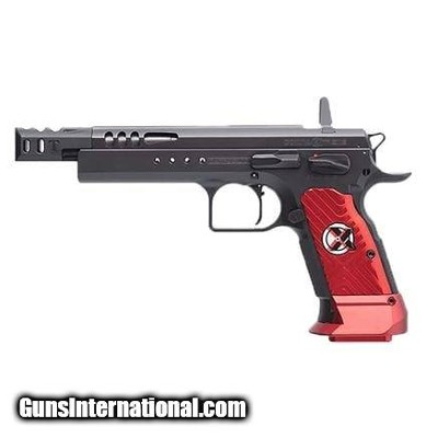 TANFOGLIO Domina Xtreme Handgun Black with Red Grip 9MM LUGER (9X19 PARA)