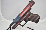 GLOCK 43 G43 Apollo Custom USA Flag Battle Worn 9MM LUGER (9X19 PARA) - 7 of 7